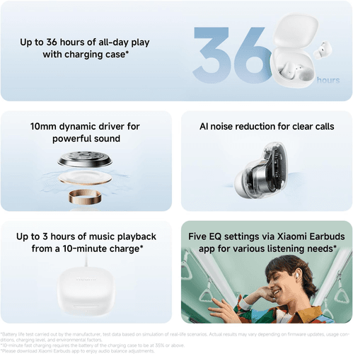 Redmi 6 Play True Wireless Earbuds , Black