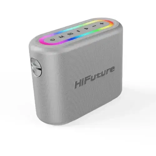 HiFuture Vocalist 200 Wireless Bluetooth Speaker with Dual Microphone , Silver