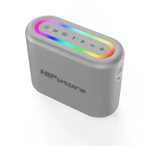 HiFuture Vocalist 200 Wireless Bluetooth Speaker with Dual Microphone , Silver