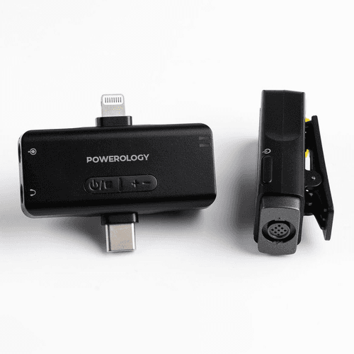 POWEROLOGY LAVALIER WIRELESS MICROPHONE , Black