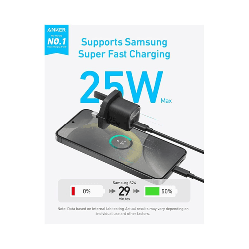 Anker 25W Charger with Type-C to Type-C Cable, , black