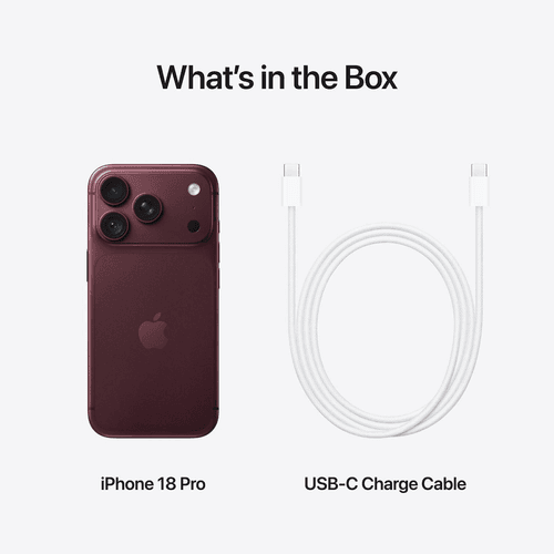 Apple iPhone 18 Pro 5G , Burgundy , 256GB , Middle East