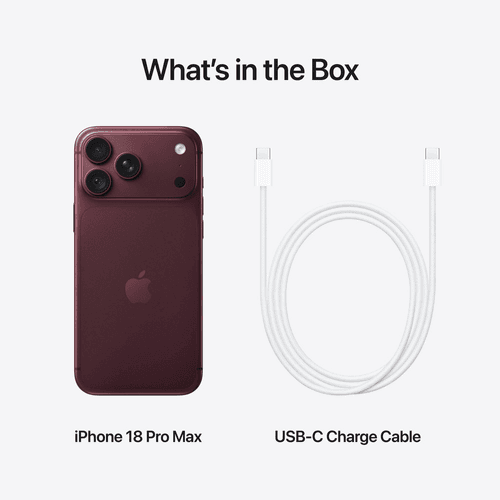 Apple iPhone 18 Pro Max 5G , Burgundy , 2TB , Middle East