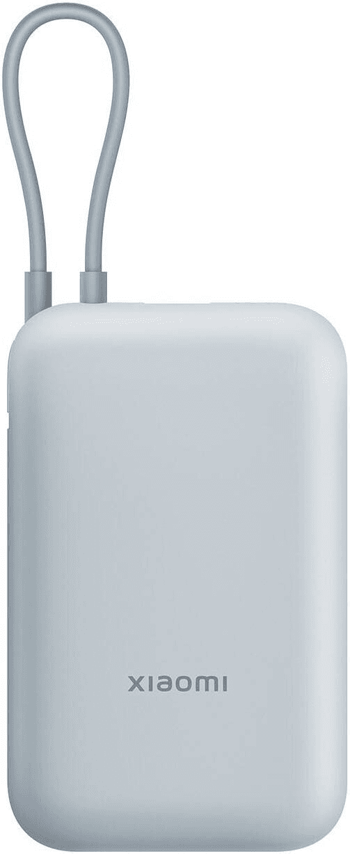 Xiaomi Power Bank 10000mAh (Integrated Cable) , Ice Blue - Hover