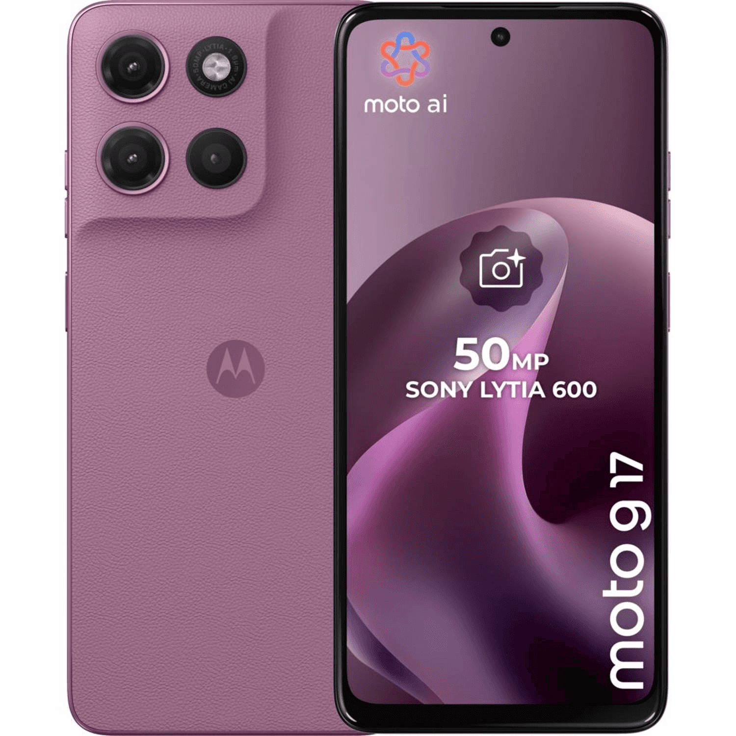 Motorola  G17 4G , Lavender , Android , 4GB , 128GB