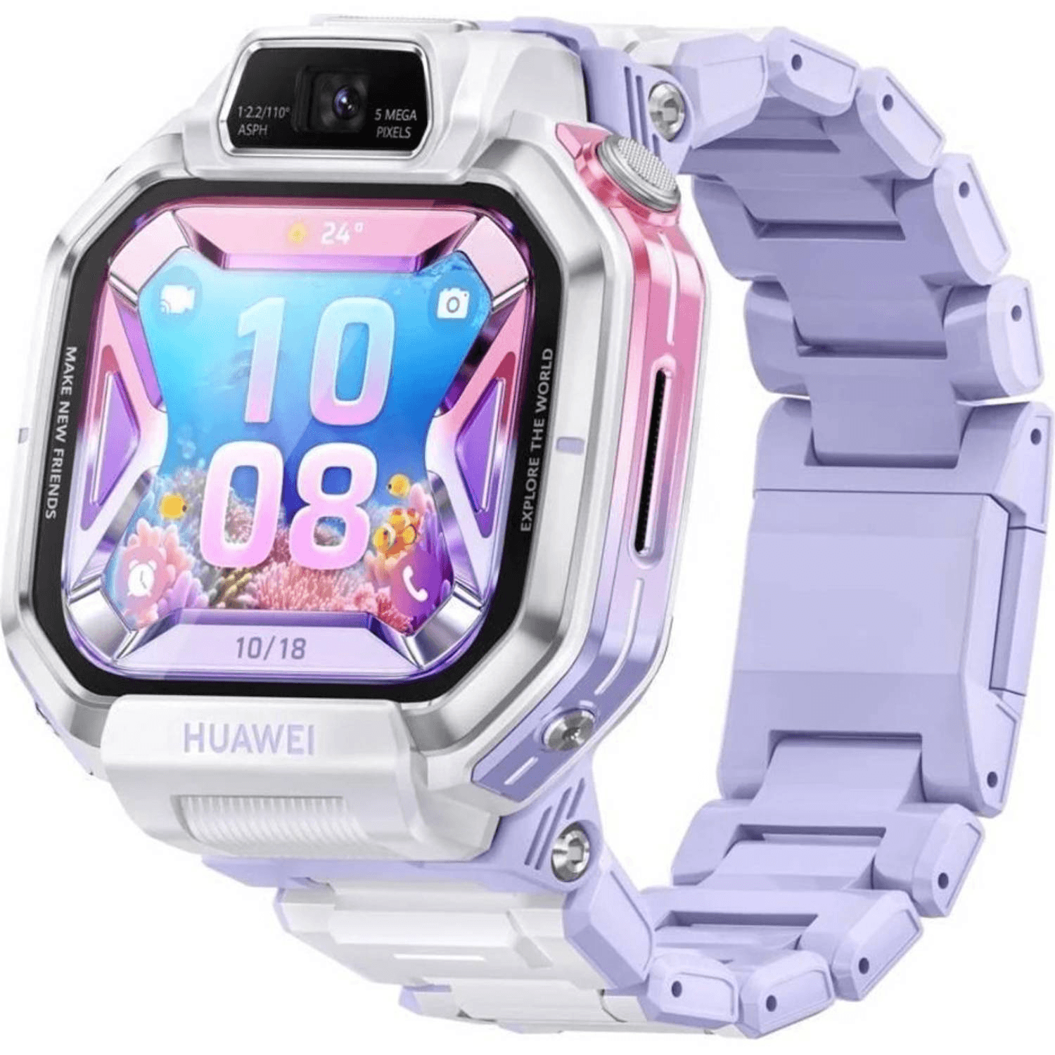 Huawei Kids X1 Pro , Purple , 1.82-inch AMOLED , GPS + Cellular