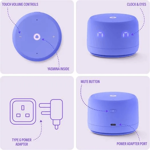 Yasmina Lite Speaker , Purple - Hover