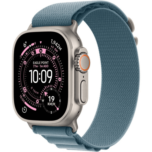 Apple Watch Ultra 3 GPS + Cellular , Natural , 49mm , Titanium , Light Blue Alpine Loop , M/L