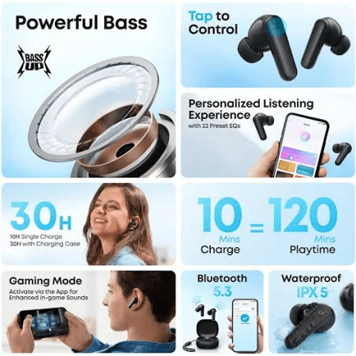 Anker Soundcore True Wireless Earbuds R50I , black